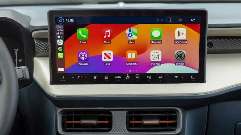 Ford Maverick infotainment screen