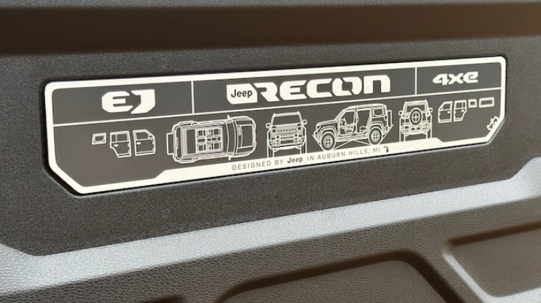 2026 Jeep Recon Moab trunk interior badge