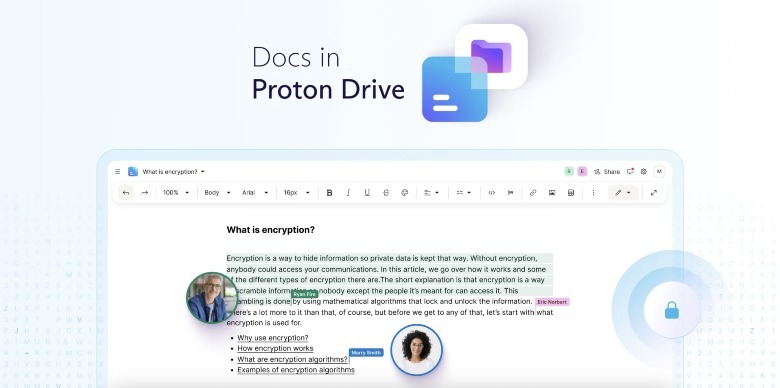 proton docs interface