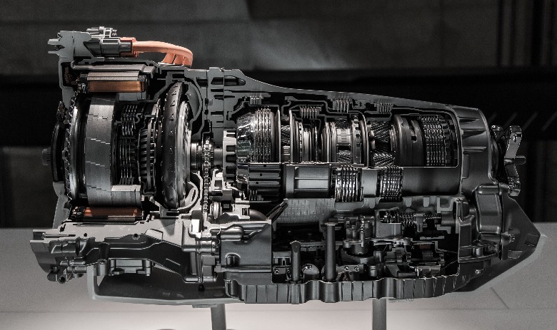 Inside view of an automatic transmission
