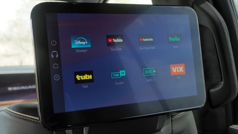 Rear passenger entertainment screen