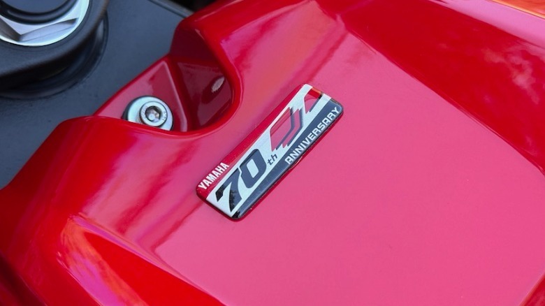 2026 Yamaha R9 70th Anniversary Edition tank emblem