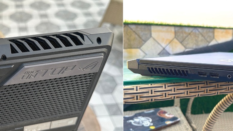 Vents on the Asus ROG Strix Scar 17