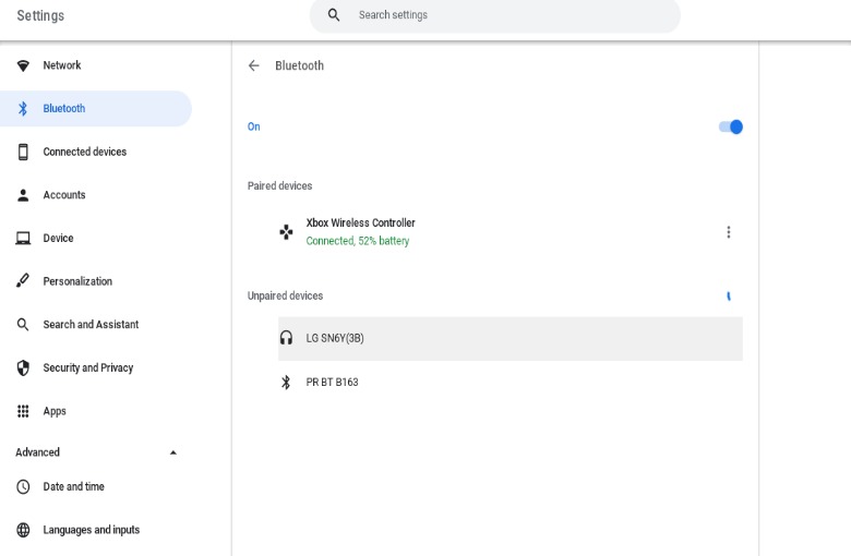 Xbox controller pairing
