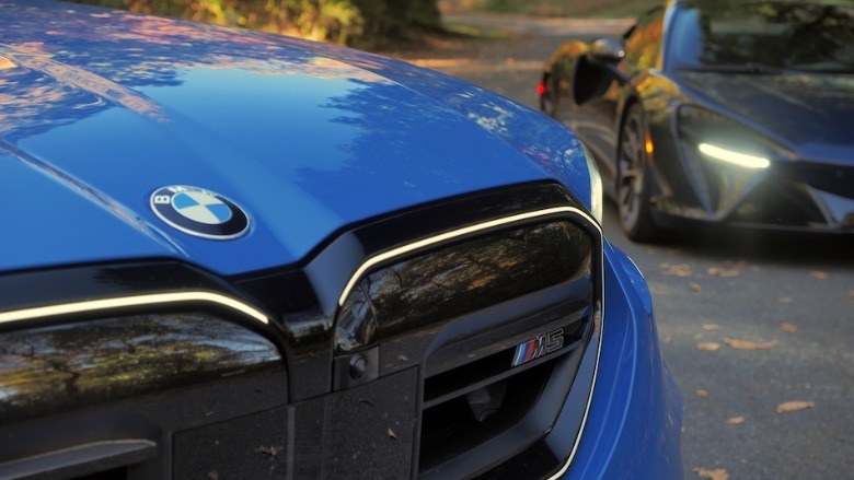 BMW M5 and Artura Spider front details