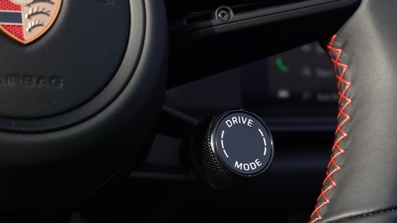 Drive Mode dial on steering wheel