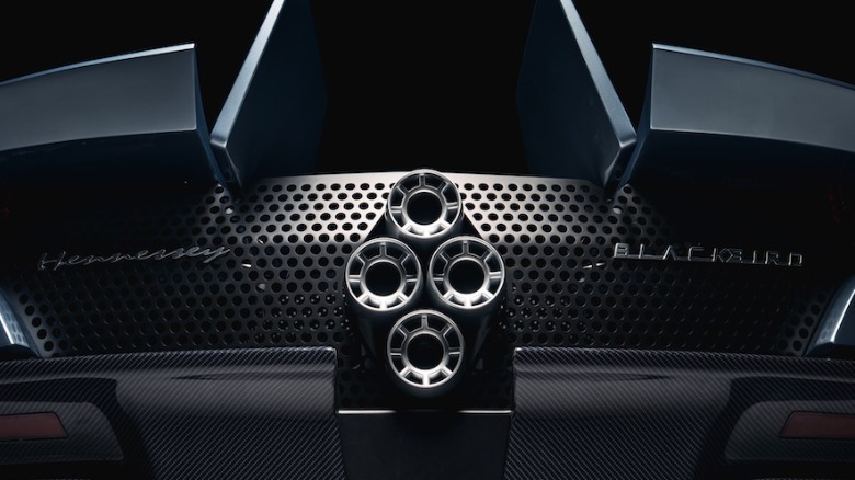 Hennessey Blackbird tailpipes