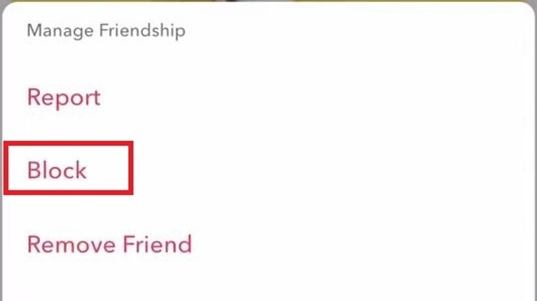 Snapchat manage friendship