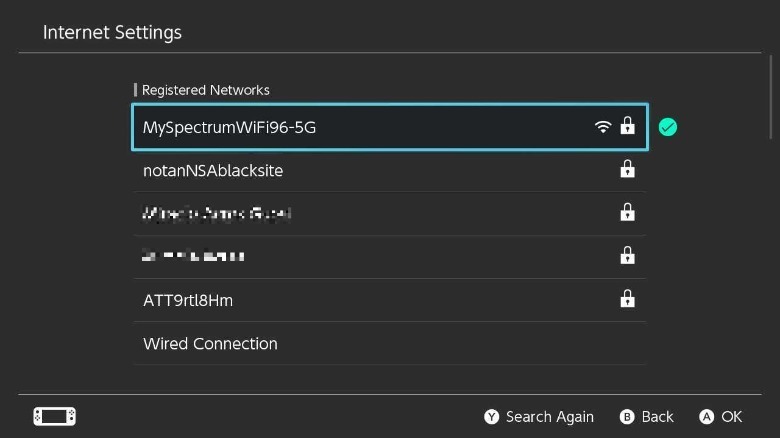 Switch Wifi networks screenshot