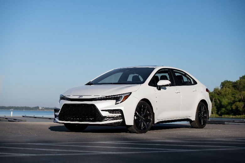2023 Toyota Corolla XLE parked dock