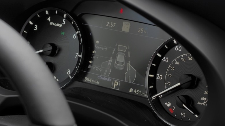 QX50 instrument cluster