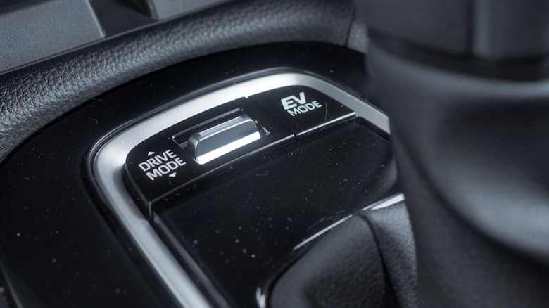 Drive mode switch and EV button