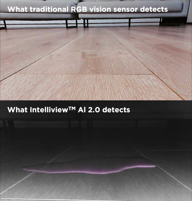 Illustration of Eureka J15 Max Ultra infrared Intelliview feature