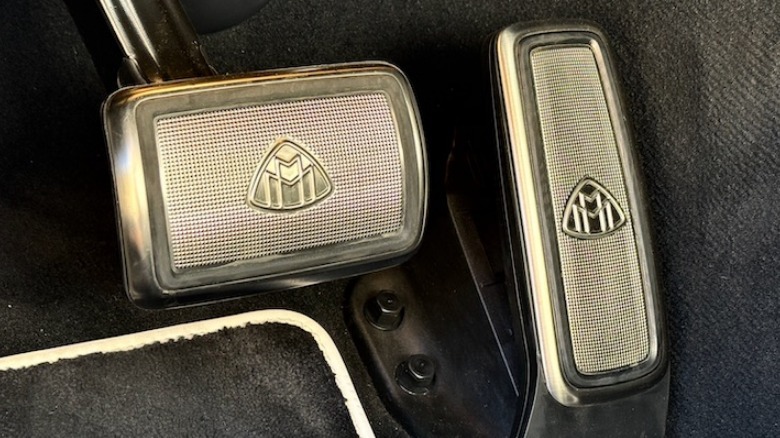 Mercedes-Maybach S-Class brake and gas pedal with Maybach logo