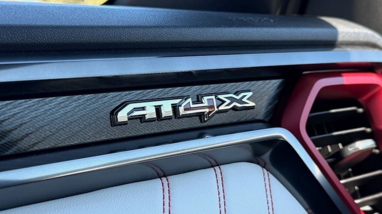 2026 GMC Canyon AT4X interior emblem