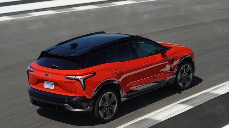 Blazer EV SS on the track