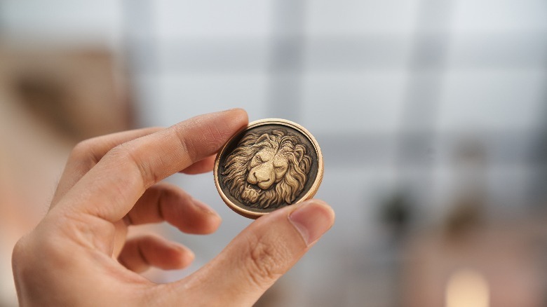 Coin engraved by xTool F1 Ultra