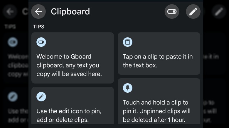 Android clipboard