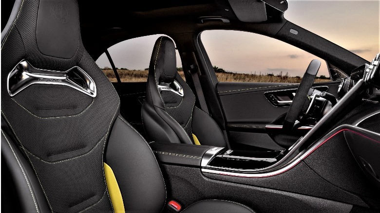 2024 AMG C 63 S E Performance interior featuring AMG seats