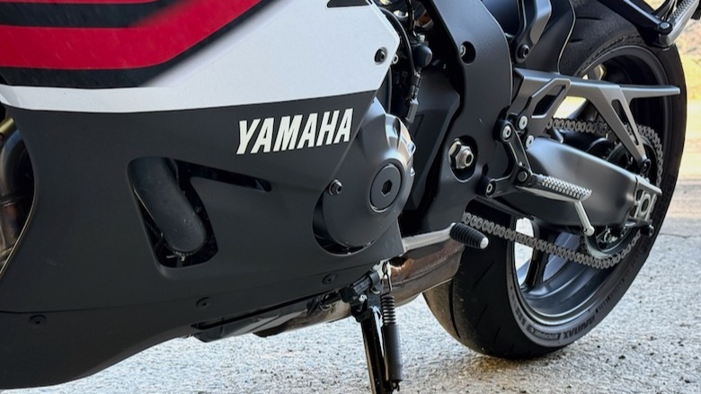 2026 Yamaha R9 70th Anniversary Edition side fairing with Yamaha font