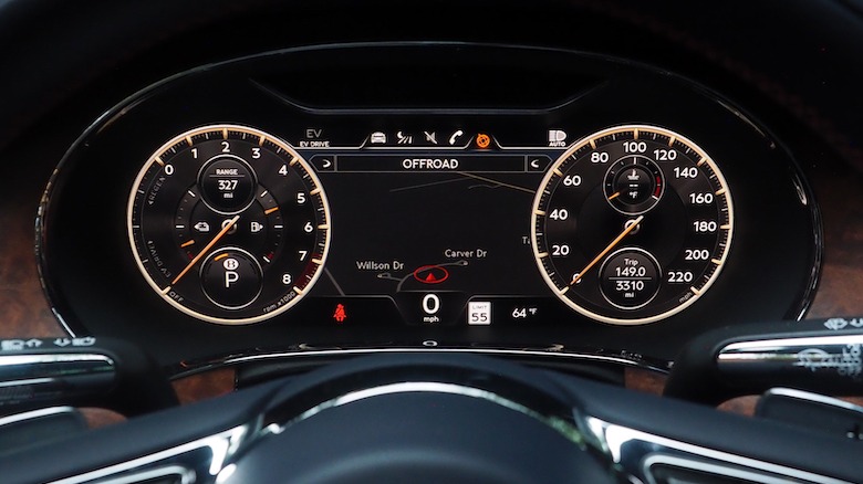 Flying Spur Hybrid instrumentation