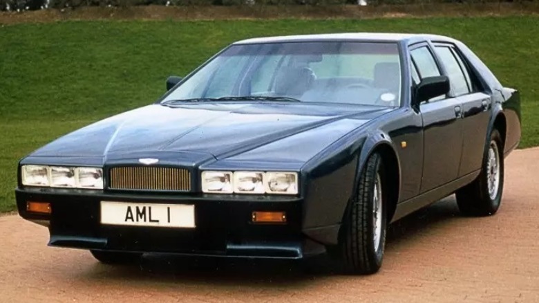Aston Martin Lagonda parked
