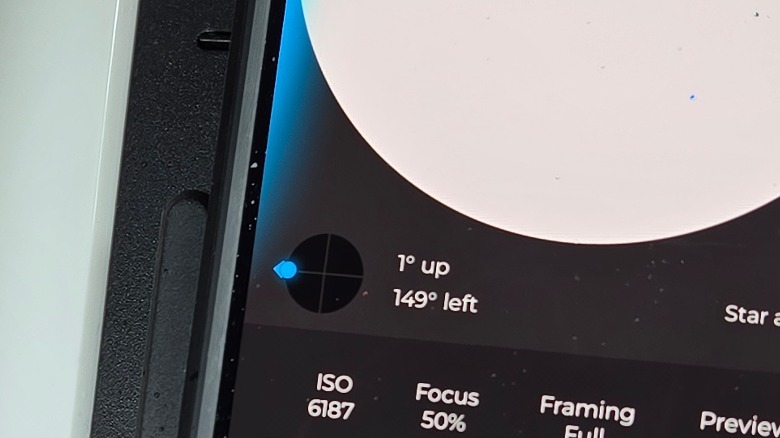 UI showing where to aim