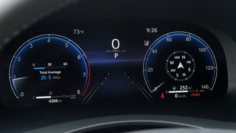 Gauge cluster display
