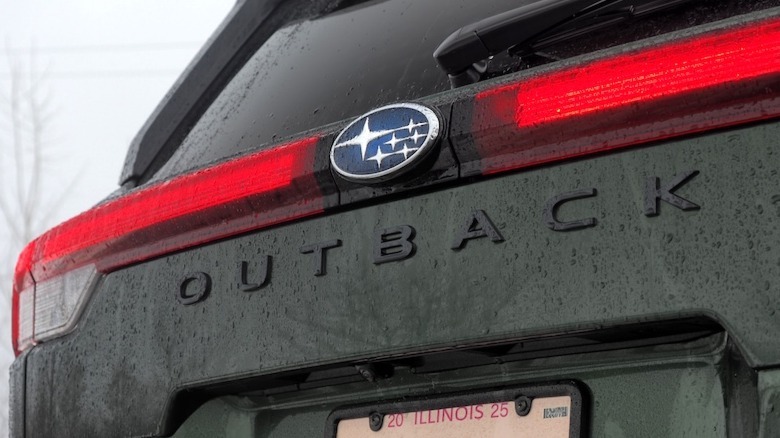 2026 Outback rear trunk detail