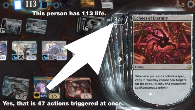 Card screen in MTG: Arena.