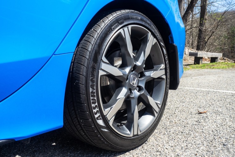2026 Honda Civic Hatchback Hybrid left rear wheel