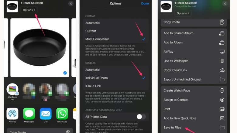 Screenshots showing Most Compatible setting