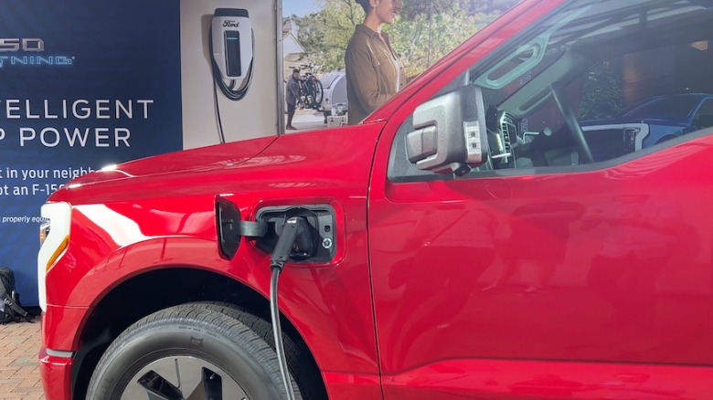 F-150 Lightning charging