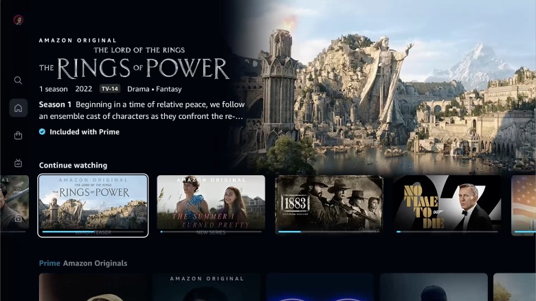 Continue Watching row on Home page
