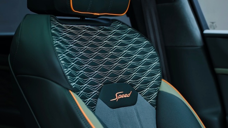 Bentayga Speed seat detail