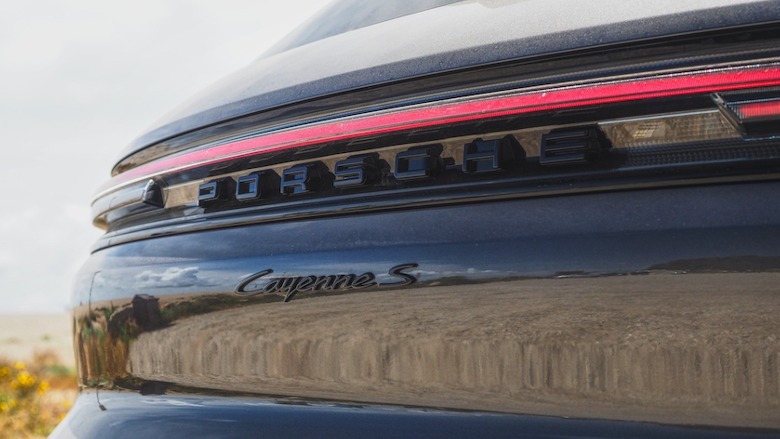 Cayenne S rear badge