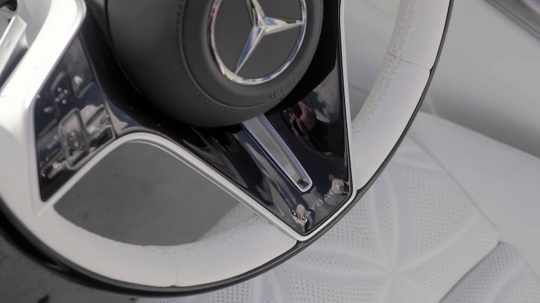 Steering wheel with Maybach badge