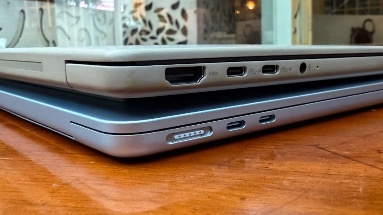 ASUS Zenbook A14 and MacBook