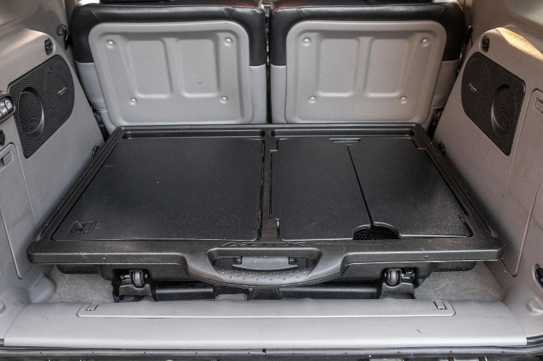 Pontiac Aztek sliding cargo tray
