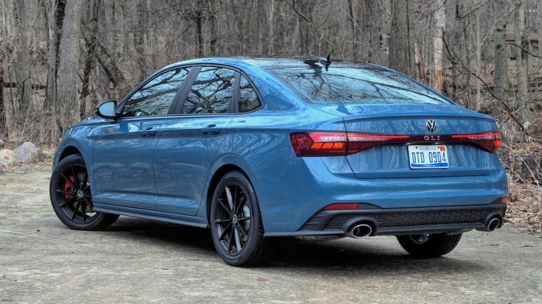 2026 Jetta GLI rear 3/4 view