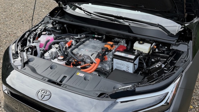 2026 Toyota bZ Woodland under hood