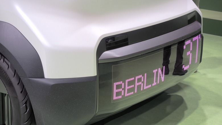 Kia EV taxi screen front end