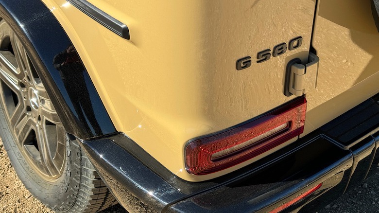 G 580 badge on electric G-Class