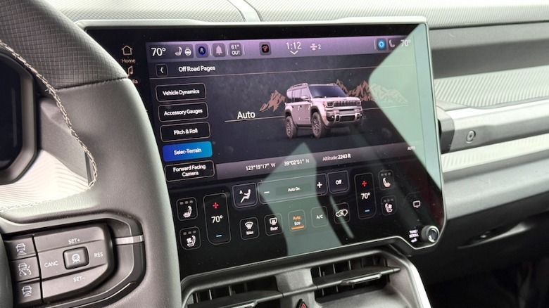 2026 Jeep Recon Moab center touchscreen