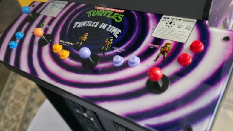 The control panel for Turtles In Time