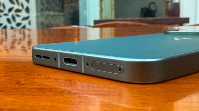 Charging port on the OnePlus 13s.