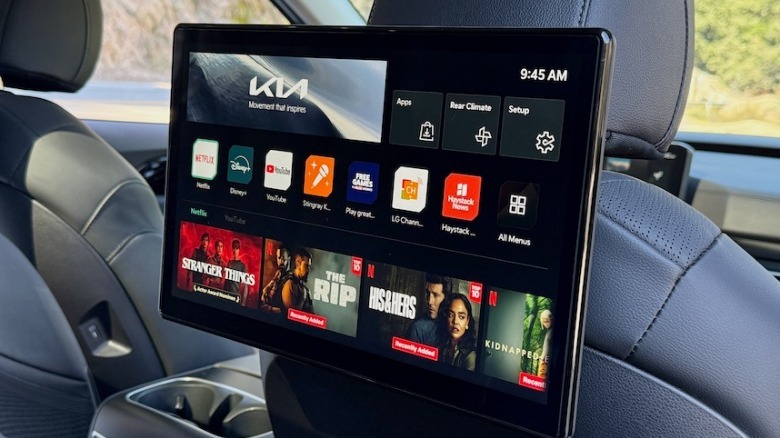 2026 Kia Carnival Hybrid SX Prestige rear entertainment package