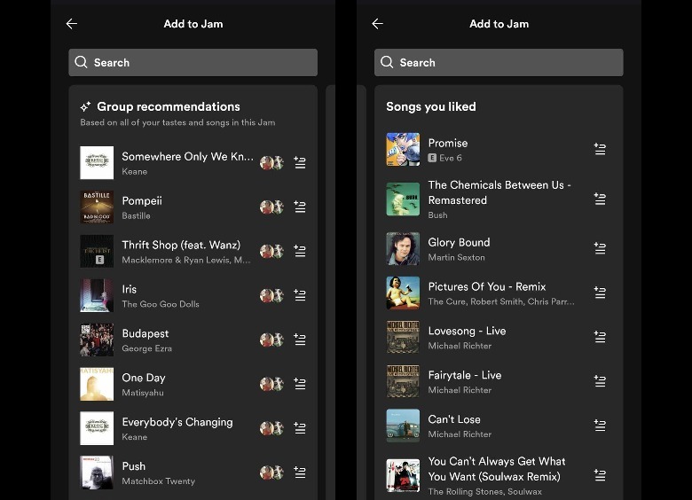 Spotify Jam add songs