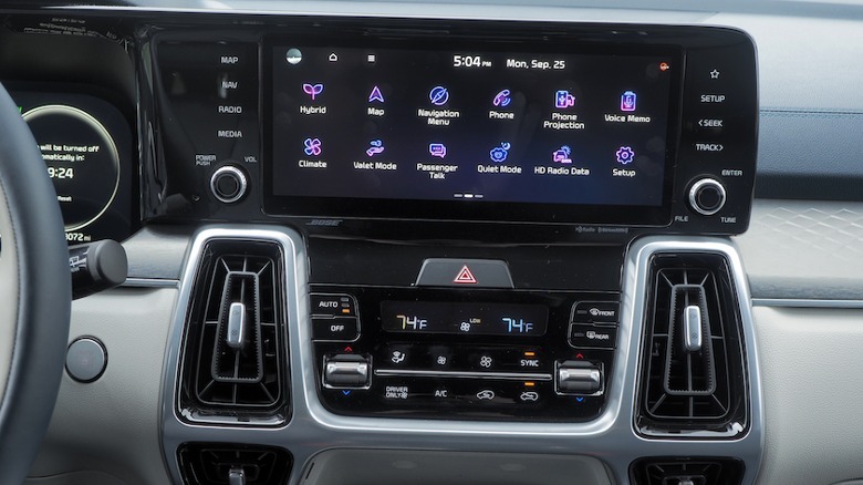 Sorento Hybrid dashboard