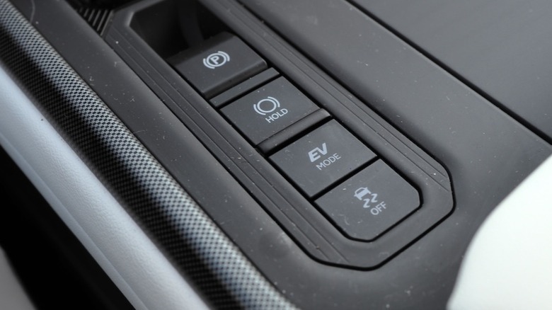 Lexus EV mode button